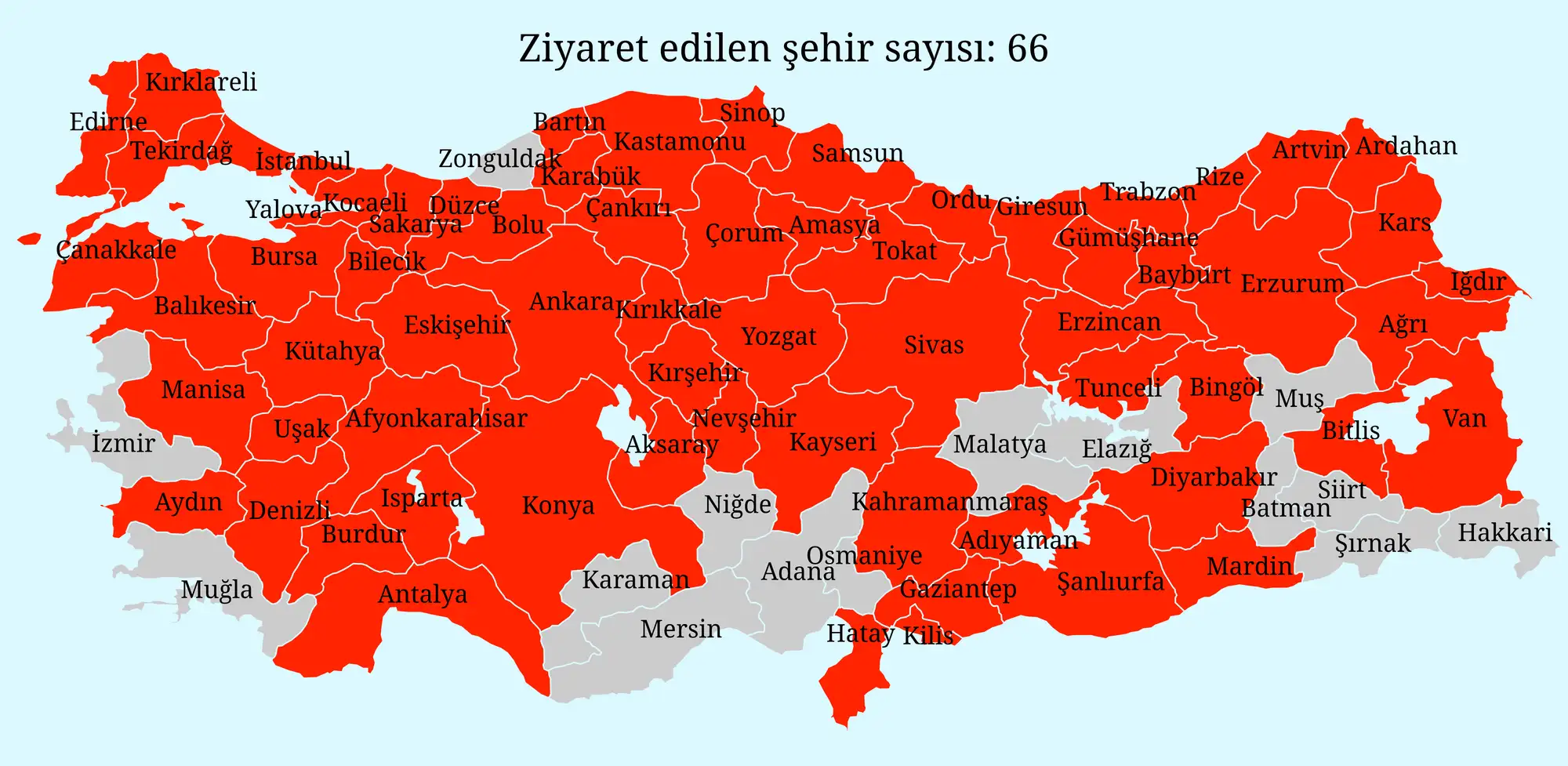 Türkei Karte